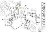 Hose for radiator for BMW E-39 (for: BMW)