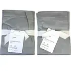 NWT Pottery Barn Washed Cotton Sateen Standard Sham Set Grey 400 Thread Count