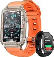 Smartwatch for Men Fitness Tracker Watch: Smart Watch with Answer/Make Call Heart Rate Blood Pressure Sleep Monitor Step Counter 100+ Sports Modes Waterproof 1.57" Activity Trackers for Android iOS