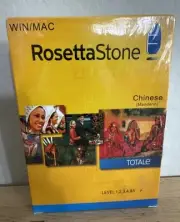 Rosetta Stone Totale Chinese Mandarin Level 1,2,3,4,&5 COMPLETE New Sealed 1-5