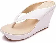 [DDWRGD] Women's Flip Flops Slides Wedge Sandals Hawaii Beach People Wedge Sandal Open Toe Boho Sandals Summer Slippers