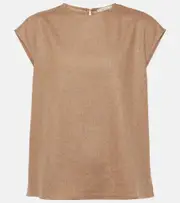 [Asceno] Asceno Wool and cashmere top AU 14 beige