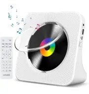 Gueray CD Player Portable Bluetooth Desktop CD Player for Home with Timer Built-
