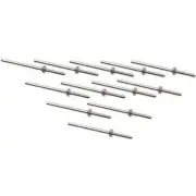 12 Threaded Mandrels 3/32" Shank