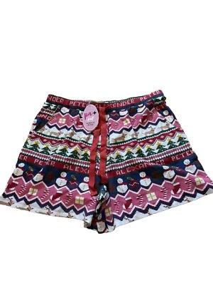 Peter Alexander Xmas Fair Isle Ladies Shorts Sz 1+