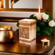 Wooden Urn Box - Mango Wood With Heart Tree Design Urn Box - Best Cremation Urn