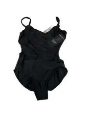 Miraclesuit Swim 18L Network Madero Ruched Criss Cross One-Piece Swimsuit