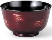 J-Kitchens TA4.0 Basting Soup Bowl (Soup Bowl, Bowl, Wan, Lacquerware), Tea Storage Sharpening, 4.8 x 4.8 x 2.8 inches (12.1 x 12.1 x 7.1 cm), Heat Resistant ABS Resin, Made in Japan, Dishwasher Safe
