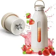 Portable Blender,80watt Personal Blender Shakes Smoothies.18 Oz Mini Blender USB Rechargeable Type-C Travel Picnic Office