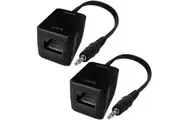 3.5mm Stereo Cat6 Cat5 Extender AUX Audio Over Single RJ45 Cable up to 75m