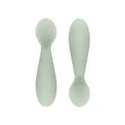 Ezpz Tiny Spoon 2-Pack (Sage) - Ideal for Baby's Mealtime