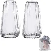 Mosquito Head Net Face Mesh,Net Head Protecting Net for,Camping Climbing Walking Mosquito Fly Insects Bugs Preventing (Regular Size, Grey) ﻿﻿﻿