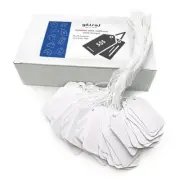 GILLRAJ 1000pcs Price Tags with Strings Attached Size 1.93"x 1.25" (49mm x