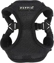Puppia Soft Dog C Harness, Black, X-Large
