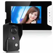 7" TFT LCD Monitor Wired Color Video Door Phone Doorbell Home Intercom System