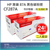 在飛比找Yahoo奇摩購物中心優惠-【LAIFU】【兩入優惠組】HP CF287A (87A) 