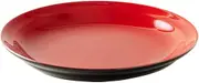 Rushikodo ST-01 Yamanaka Lacquerware 5.0 Plate Wooden Shaped Red Coating (1 Piece)