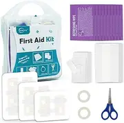 ReaJoy 26 PCS First Aid Kit, Wound Closure Strips, 2 Strips x1, 3 Strips x1, 4 Strips x1, Emergency Wound Closure Device Without Stitche, First Aid Supplies Kit at Home Outdoors Sports