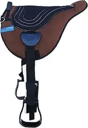 CHALLENGER Horse Western Brown Fleece Padded Comfort Bareback Pad Girth Stirrups 39191BR