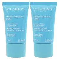 在飛比找PChome24h購物優惠-【CLARINS 克蘭詩】水潤奇肌清爽保濕霜 15ml*2