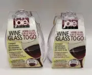 Set of 2 Joie White Wine Glass to Go