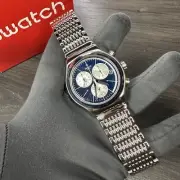 NEW✅LIMITED EDITION✅ SWATCH IRONY CHRONO WALES 43MM CHRONO MEN'S WATCH YVS410