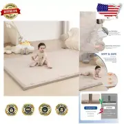 Foldable Baby Play Mat - Stain Resistant Memory Foam for Safe Play Areas