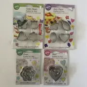 Wilton Fondant Metal Cutters Flowers Hearts Leaf Butterfly and More