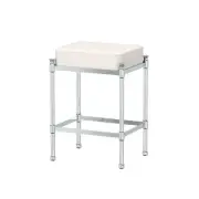 Gatco 1356 Chrome Traditional Vanity Stool In Chrome Finish