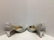 New SoDanca Silver Sparkle Ballroom Shoes