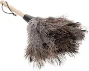 CHILDWEET Feathered Duster Cleaning Tool with Wooden Handle Washable Household Dust Removal Brush for Home Car Cleaning Non Slip Grip Gentle Surfaces Housewarming Present