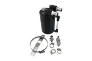 SAAS 500cc Oil Catch Can Aluminium Black Tank With Fittings Mount Kit 10mm 14mm