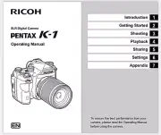 Ricoh Pentax K-1 Digital SLR Camera 140 Page OWNER 'S OPERATING MANUAL