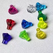 LEGO - 10 pcs Lot Gems Jewels Diamond Facet Crystals Stone Rock Pirate Treasure