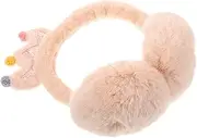 [LIFKOME] Earmuffs Winter Warmer Ear Covers for Cold Weather For Ear Protection Ear Defenders Crowns Hat Ear Muffs Ear Muffs The Faux Rabbit Fur Pink