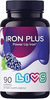 Iron Plus Gummies - Supplement Gummy Vitamins for Women, Men, & Kids, Immune Support, Iron Gummies with Multivitamin, B complex, Vitamin C, A, Biotin & Zinc, increases hemoglobin, Supports Energy