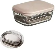 1Pcs Travel Soap Case,Plastic Travel Soap Holder Soap Case,Leakproof Soap Container with Lid,Portable Bar Soap Holder for Traveling, Soap Dishe for Camping, Vacation, Outdoor,Travel Essentials
