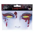 Blood Drip Glitter Sparkly Vampire Halloween Costume Face Sticker Jewel Make Up