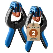 Medium Blue Black Bandy Clamps for Woodworking Easy Grip Spring Clamp Set