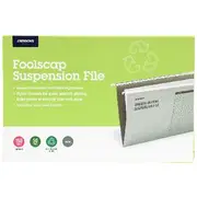 J.Burrows Recycled Foolscap Suspension Files Green 50 Pack