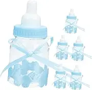 6pcs Mini Milk Bottle Candy Box Baby Shower Candy Favors Safe Sturdy Material Simulated Bottle Shape Wedding/birthday Decor Easy to Carry