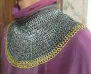 CHAIN MAIL 9 MM 18 G FLAT RING ALT SOLID RING DOME RIVETED CH024