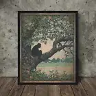 BIGFOOT TREE Wall Art, Sasquatch Flower Nature Poster, Cryptid Botanical Decor