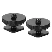 1/4"-20 Camera Hot Shoe Mount Flash Cold Shoe Mount Tripod Screw Adapter, 2pcs