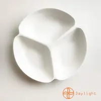 在飛比找momo購物網優惠-【Daylight】26.7cm陶瓷三格盤1入(3格盤 3隔