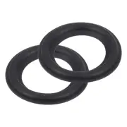 2 Pcs 1.5 Inch Rubber Speaker Edge Surround Rings 29x47mm(IDxOD) Black