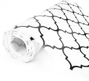Glotoch Shelf Liner - 12" x 20Ft Non Adhesive Drawer Liners, Waterproof and Durable for Shelves, Fridge, Black and White