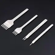 Stainl Steel 1 2 4 6 Flat Chisel Leather Craft Tools Hole Punch Tool Set DIY Lacing Stitching Chisel Punch Tool m Width