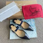 Brand New Authentic Christian Louboutin Mule Slipper Sandal Flats Shoes Size35.5