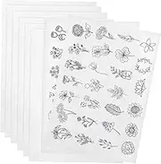 Gadpiparty Water Soluble Embroidery Paper Stick Wash Away Embroidery Stabilizer Easy Clean-up Adhesive Backed